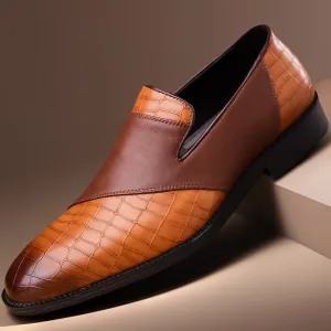 👞 Tassel Charm PU Leather Dress Shoes – Plus Size Men’s Business Loafers