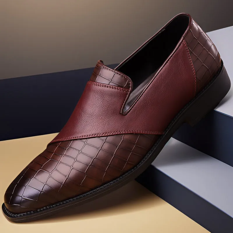 👞 Tassel Charm PU Leather Dress Shoes – Plus Size Men’s Business Loafers
