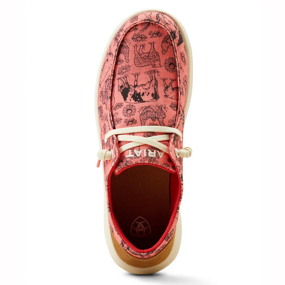 10050926 Ariat Women's Hilo Shoe - Coral Livestock