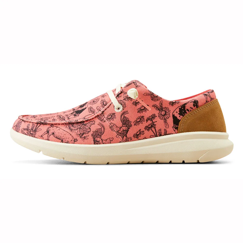 10050926 Ariat Women's Hilo Shoe - Coral Livestock