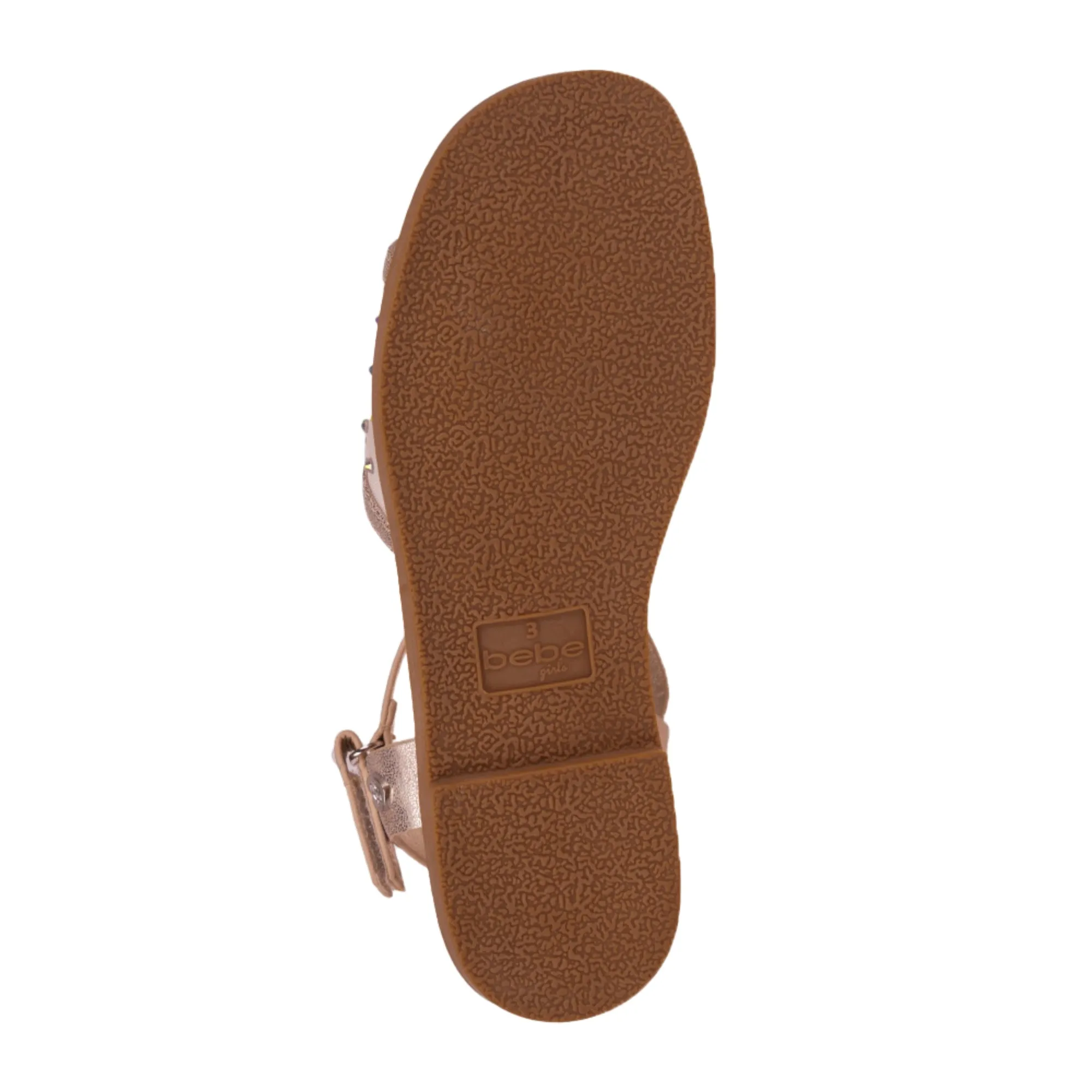 bebe Girls' Sandals - Kids' Open Toe Summer Shoes with Mesh Upper, Perfect Flat Sandals for Girls (Little Girl/Big Girl)