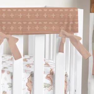 Boho Desert Mudcloth Crib Rail Cover