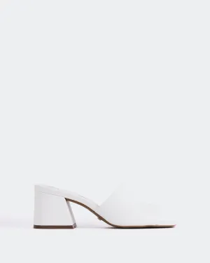 Clarabelle White Leather