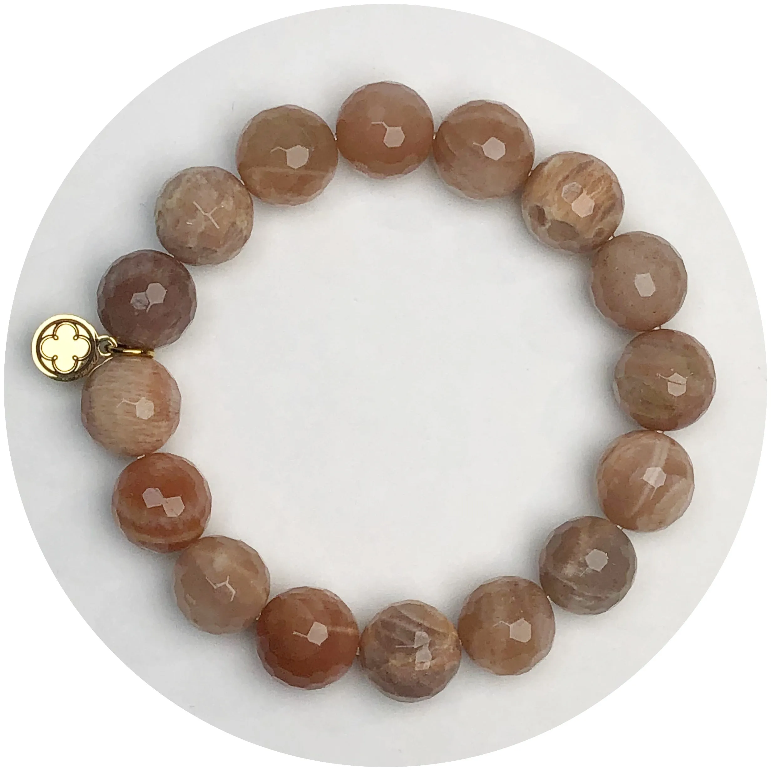 Desert Moonstone Beaded Bracelet