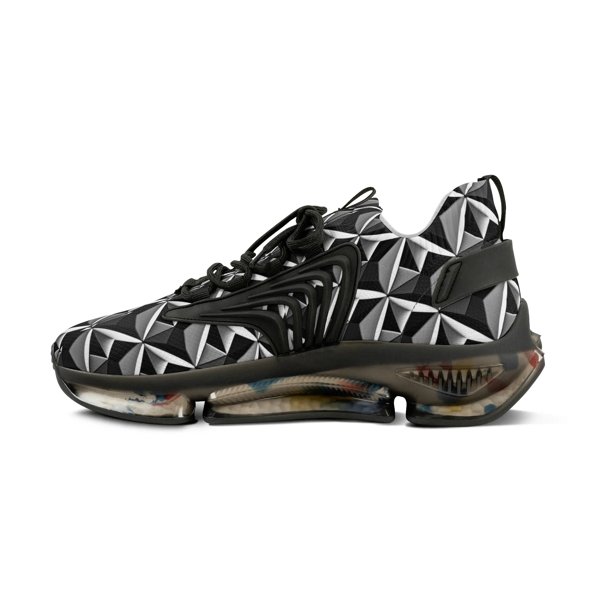 Diamond plate Sneakers Mens Mesh Shoes