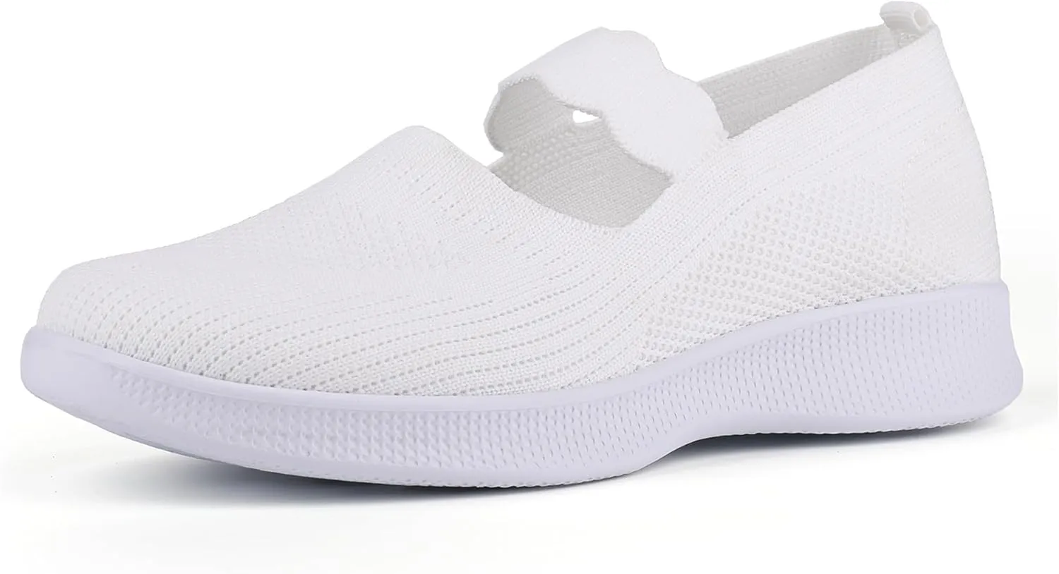 EnllerviiD Women Mary Jane Platform Sneakers Slip On Air Cushion Comfortable Wide Width Lightweight Nurse Shoes Loafers