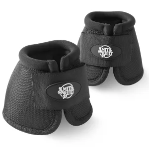 Equine Hoof Overreach No Turn Ballistic Horse Bell Boots - Black, Pair