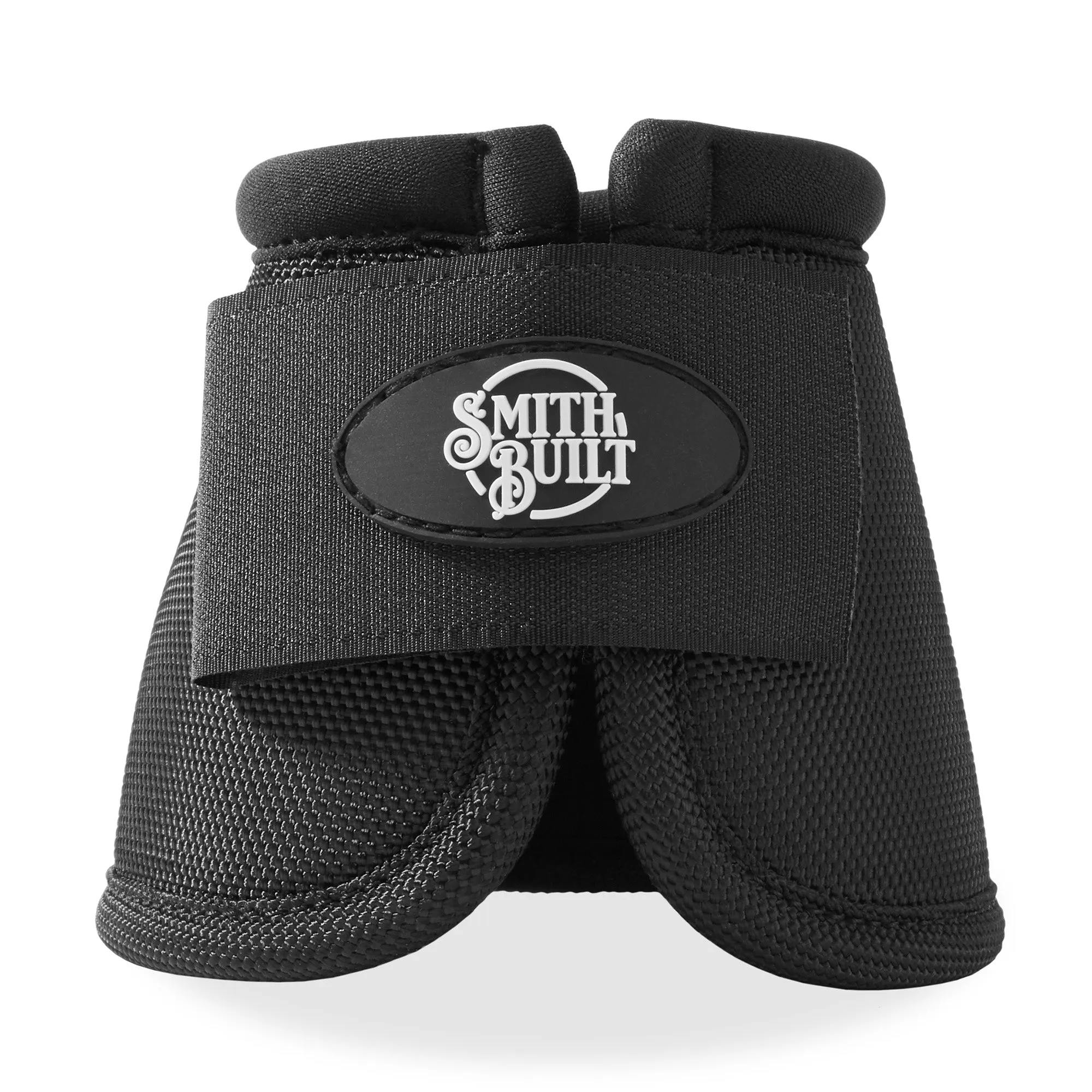 Equine Hoof Overreach No Turn Ballistic Horse Bell Boots - Black, Pair