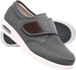 Extra Wide Edema Swollen Slippers for Men - Slip-On Loafers, Casual House Driving Shoes, Lightweight Breathable Sneakers