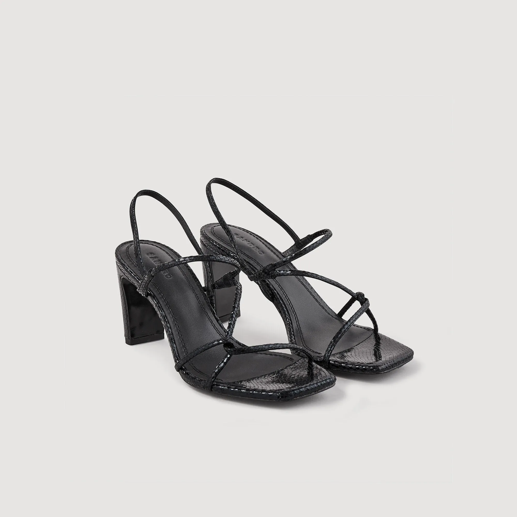 Faye Sandals With Narrow Straps Black
