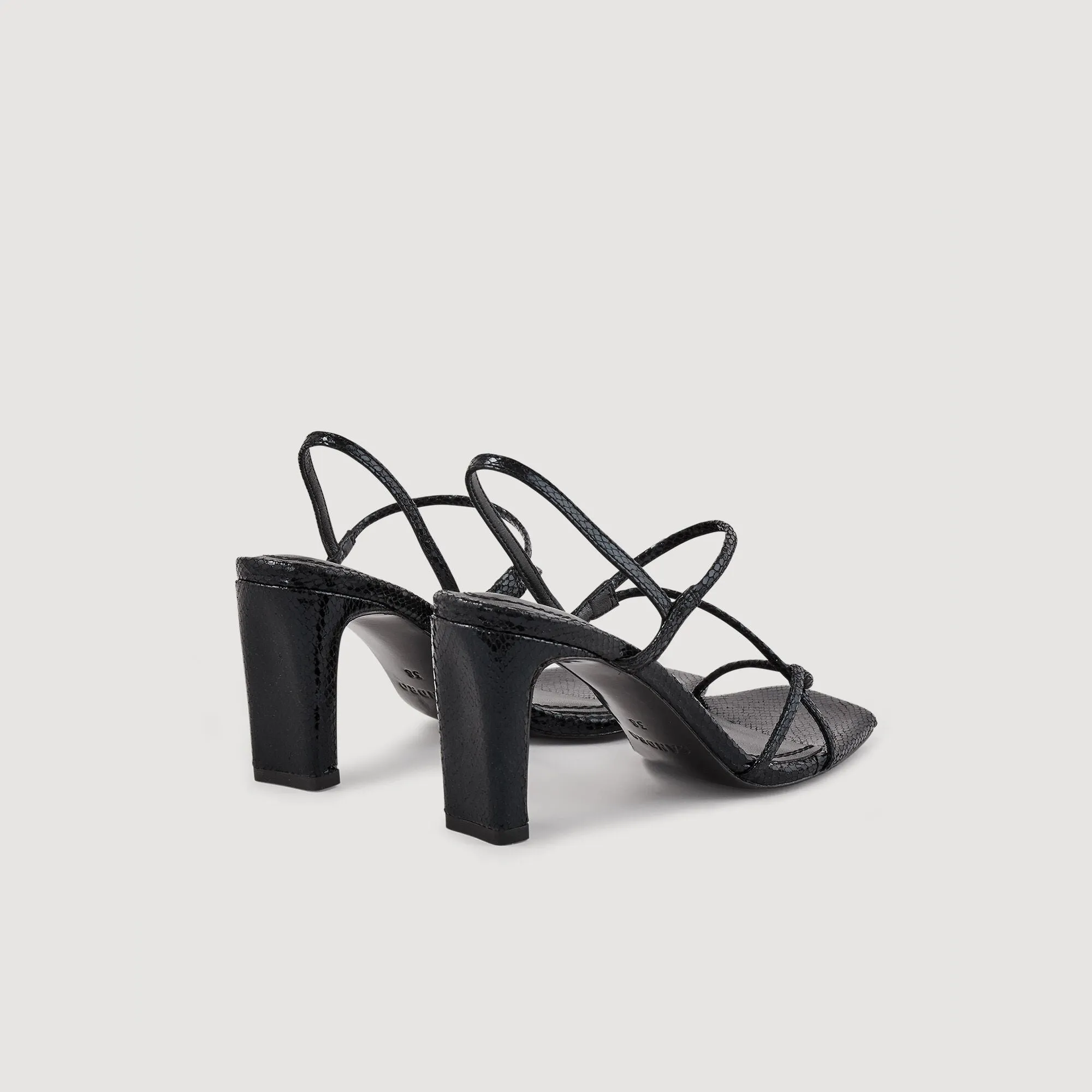 Faye Sandals With Narrow Straps Black