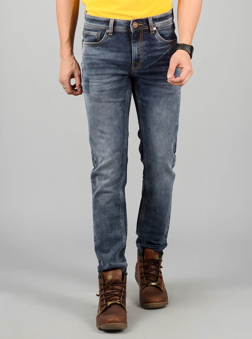 Flint Stone Washed Slim Fit Jeans | JadeBlue