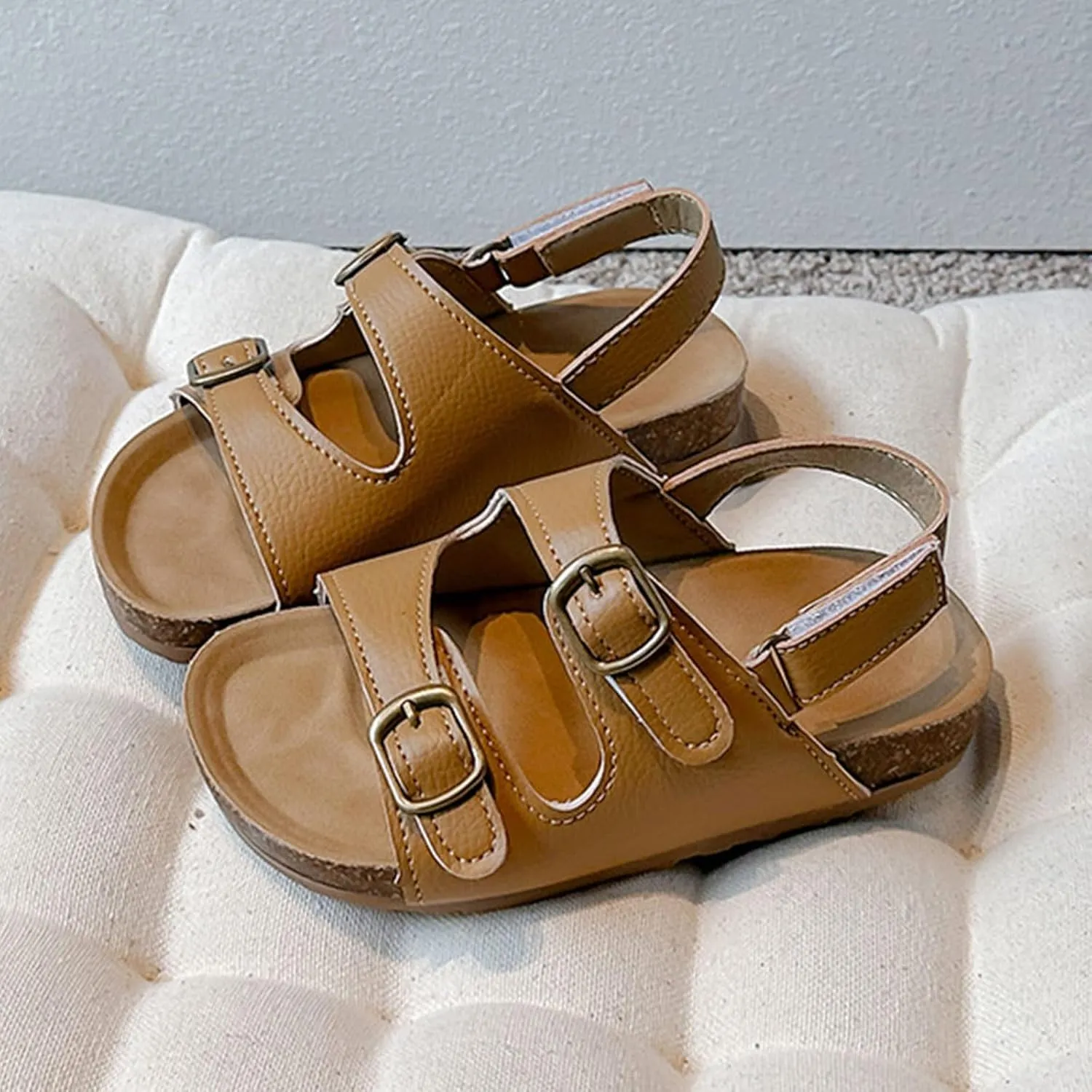 Girls Shoes Toddler Little Kid Girls Sandals Baby Fashion Open Toe Beach Shoes Small And Medium Children Non Slip Casual Double Adjustable Boys