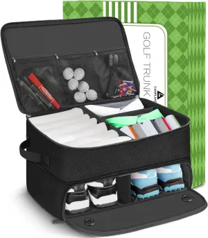 Golf Trunk Storage Box Waterproof Car Organizer for Golf & Travel