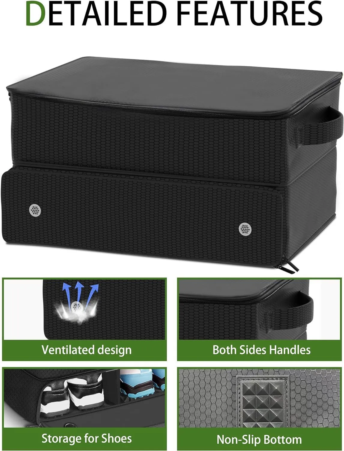 Golf Trunk Storage Box Waterproof Car Organizer for Golf & Travel