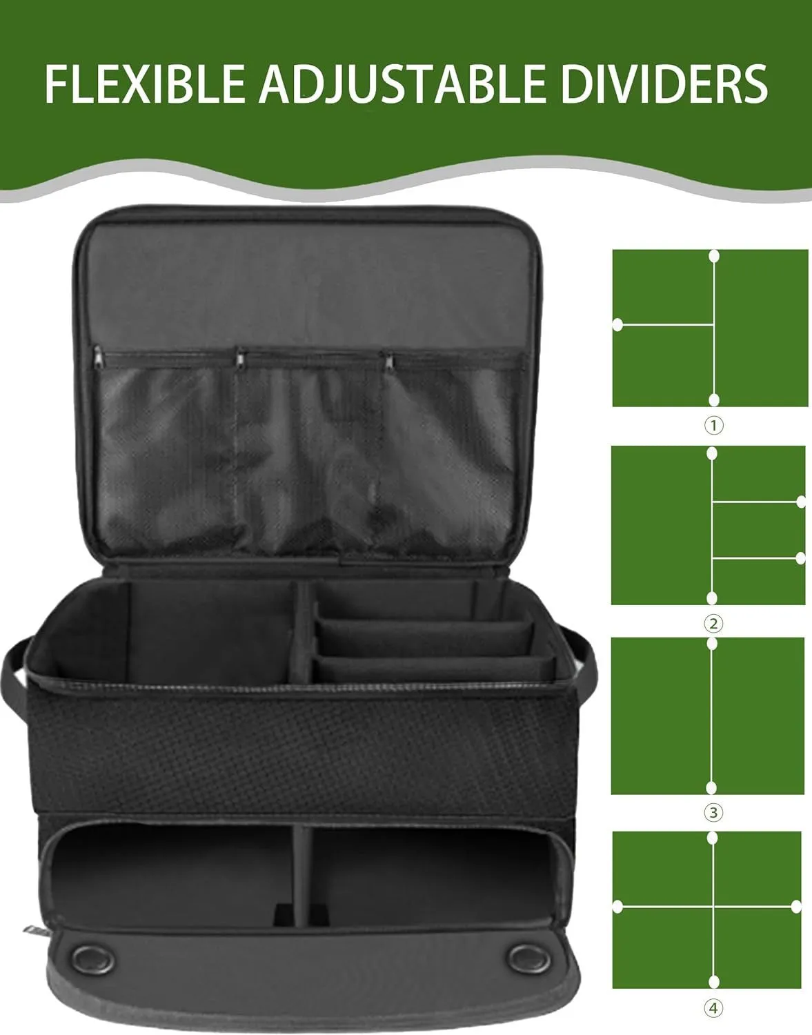 Golf Trunk Storage Box Waterproof Car Organizer for Golf & Travel
