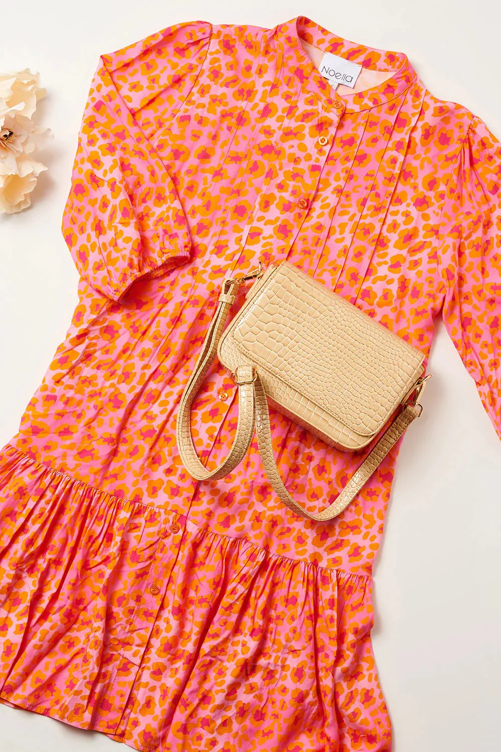 Imogene Sh. Dress - Orange Mix