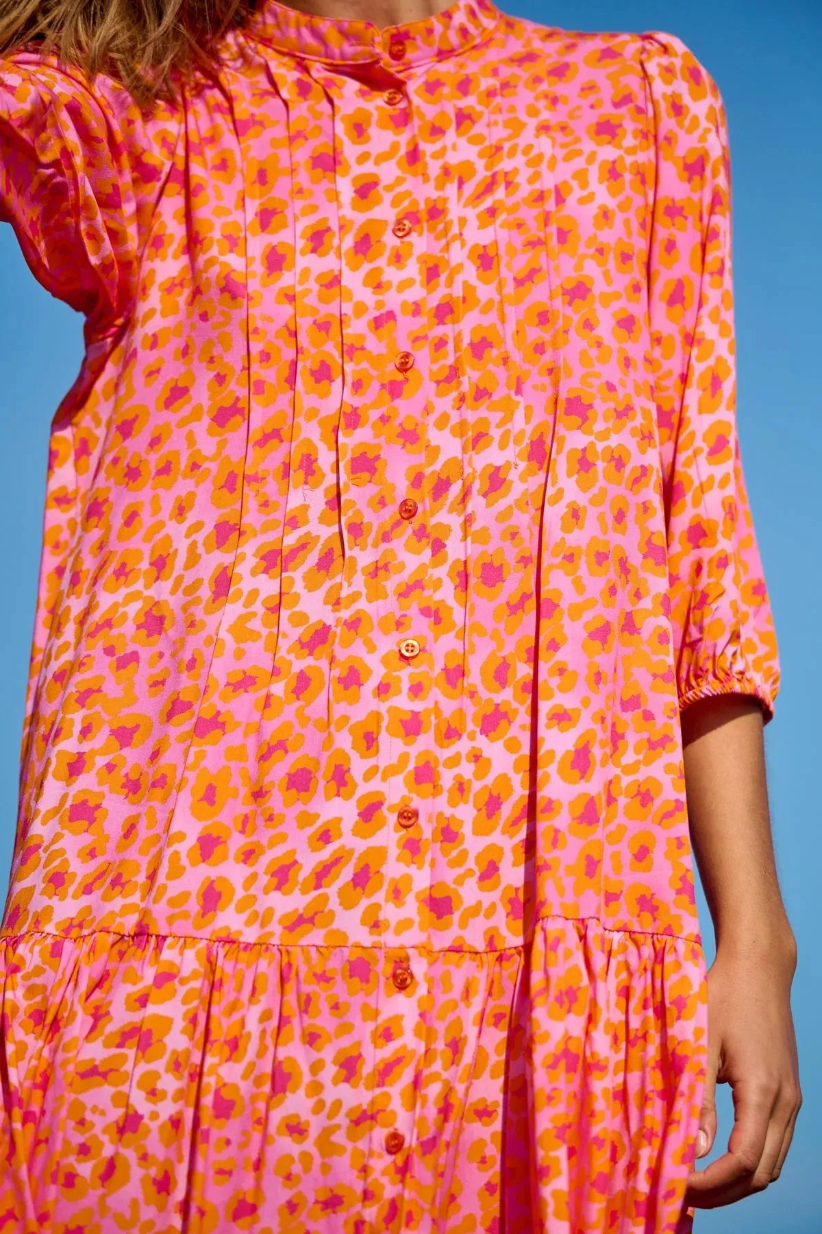 Imogene Sh. Dress - Orange Mix