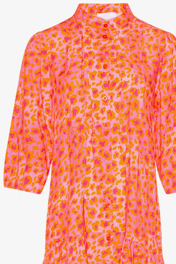 Imogene Sh. Dress - Orange Mix