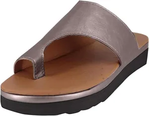 Ladmiple Orthopedic Sandals for Women Comfortable Slippers with Arch Support Anti-Slip Breathable Sandal Beach Flip Flop