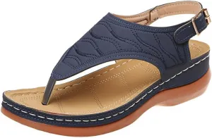 Ladmiple Womens Sandal Dressy 2023 Comfortable Summer Flip Flop with Arch Support Beach Roman Open Toe Orthopedic Sandal