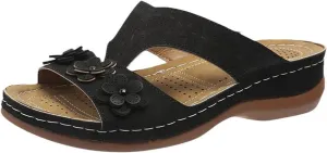 Ladmiple Womens Sandals Comfortable Walking Dressy Orthopedic Slippers Slip On Summer Orthotic Flip Flops With Arch Support