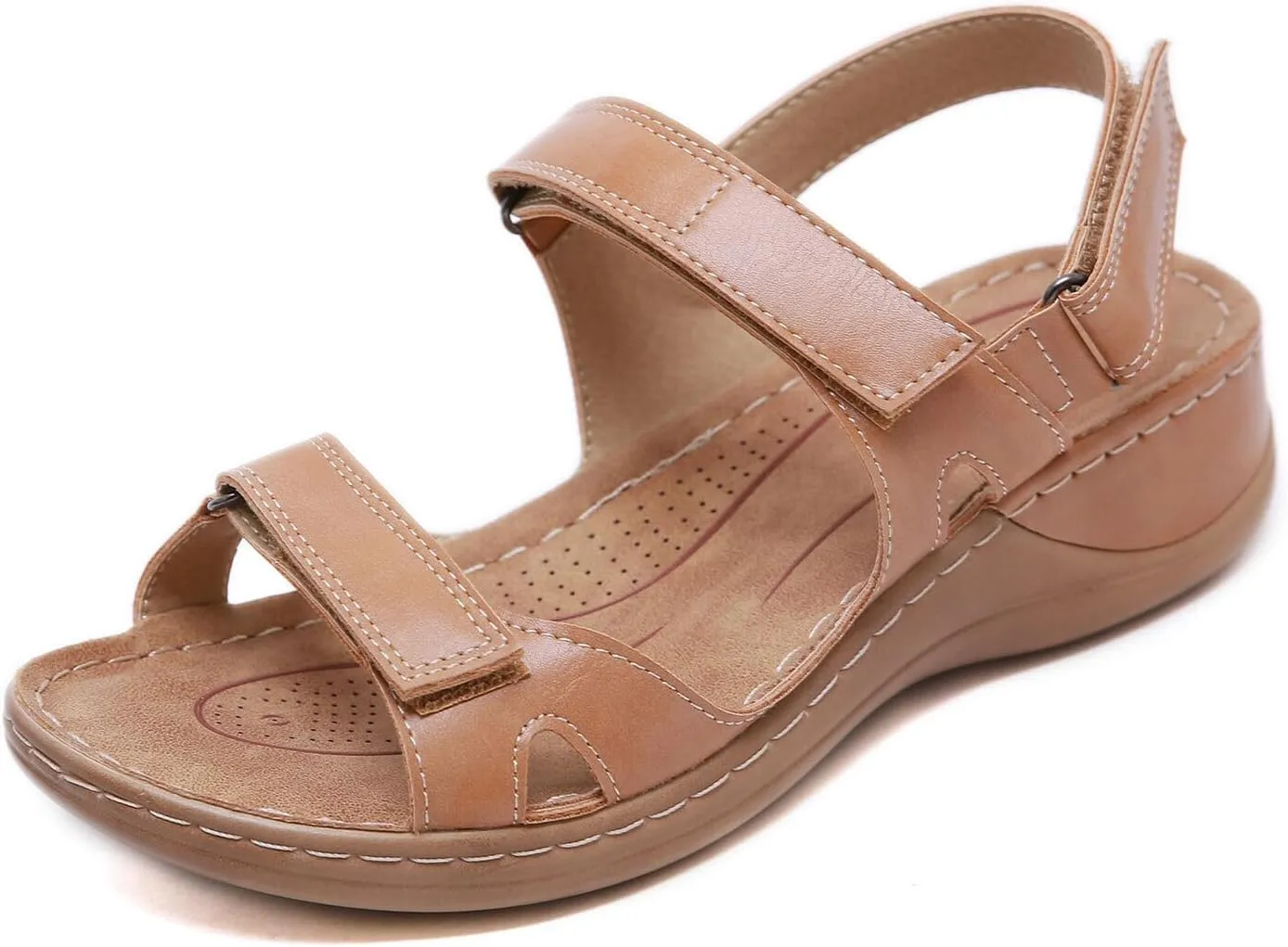 Ladmiple Womens Sandals Dressy Comfortable Summer Flip Flops Arch Support Slipper Beach Roman Open Toe Orthopedic Sandal