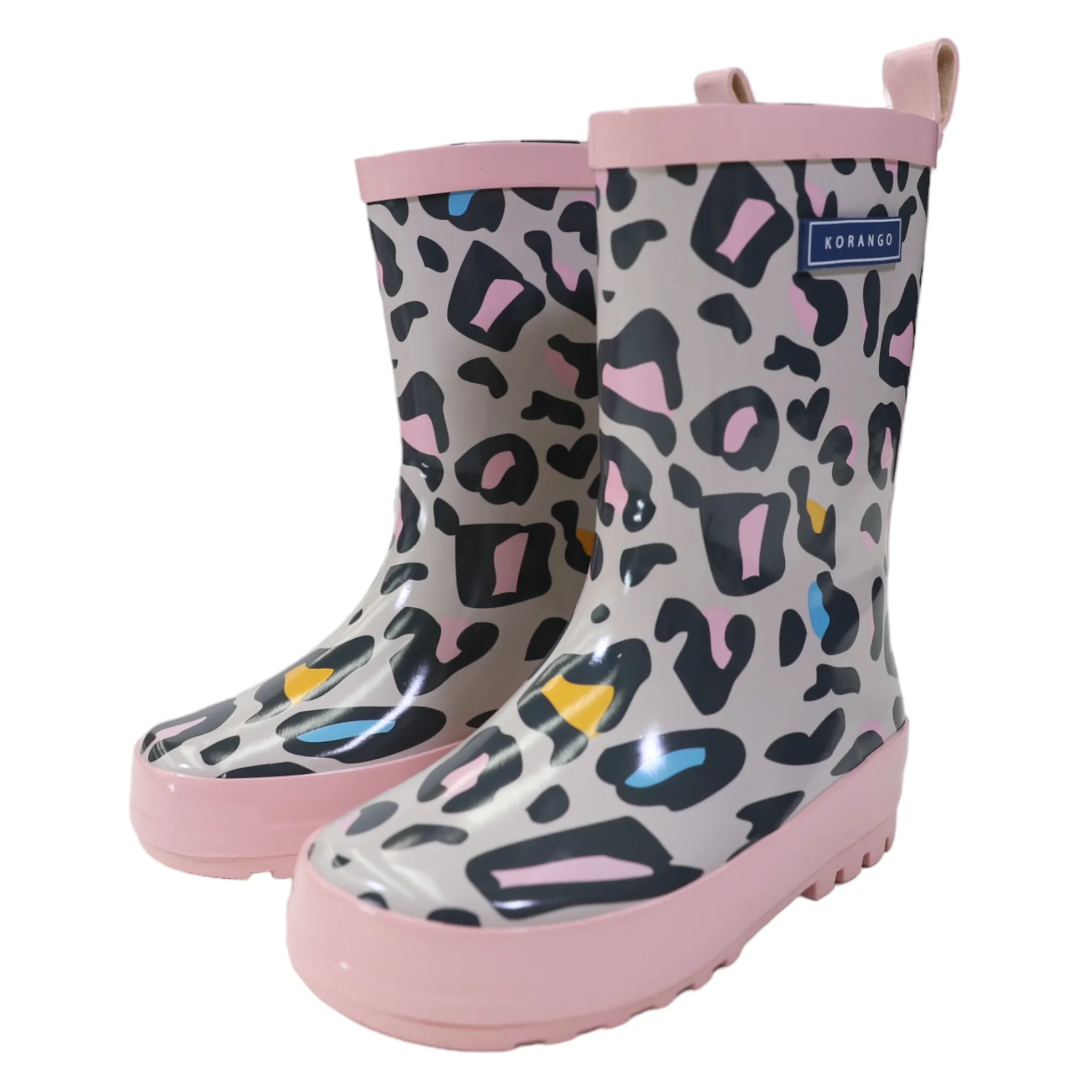 Leopard print gumboots nimbus cloud