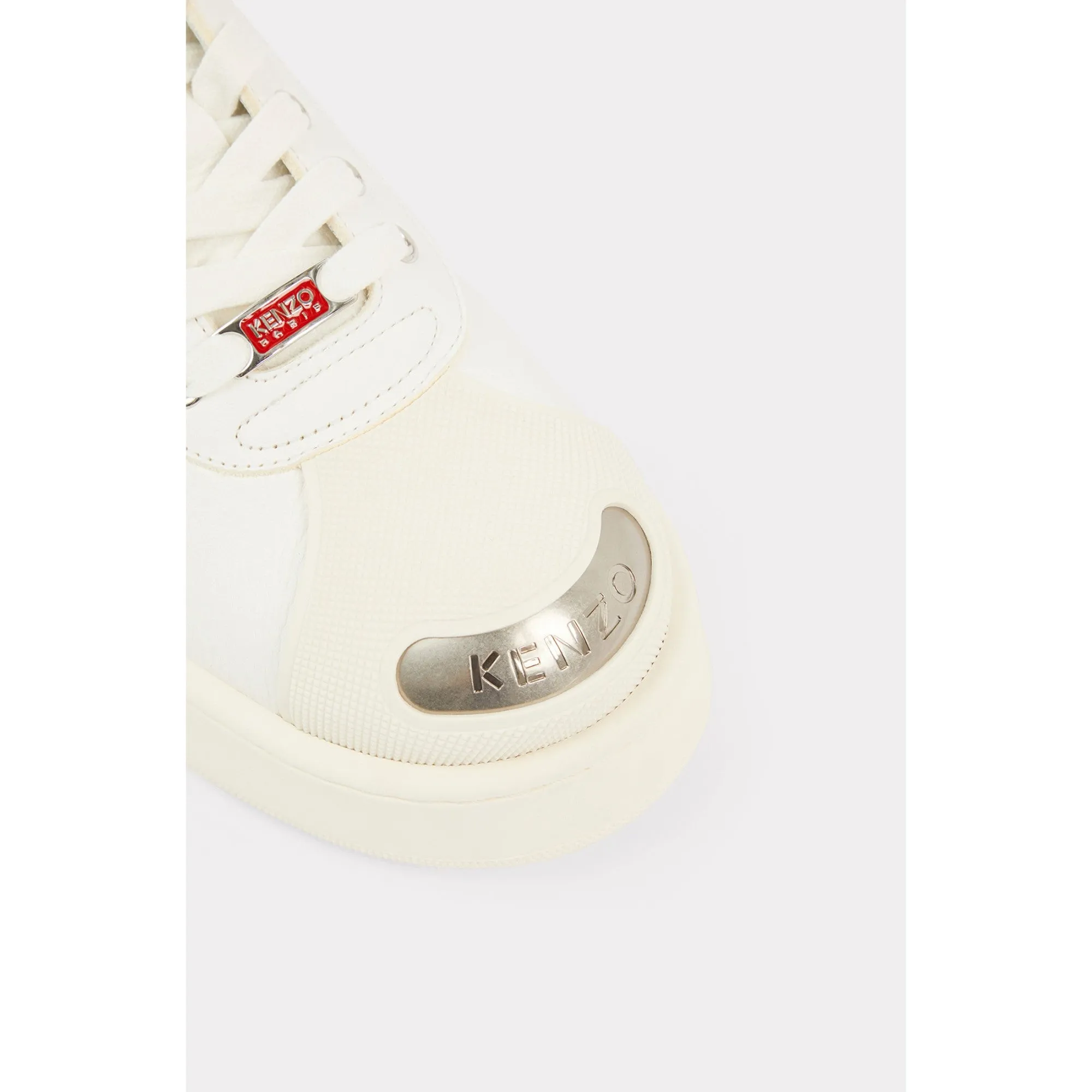 Men Kenzo Hoops Low Top Sneakers - White