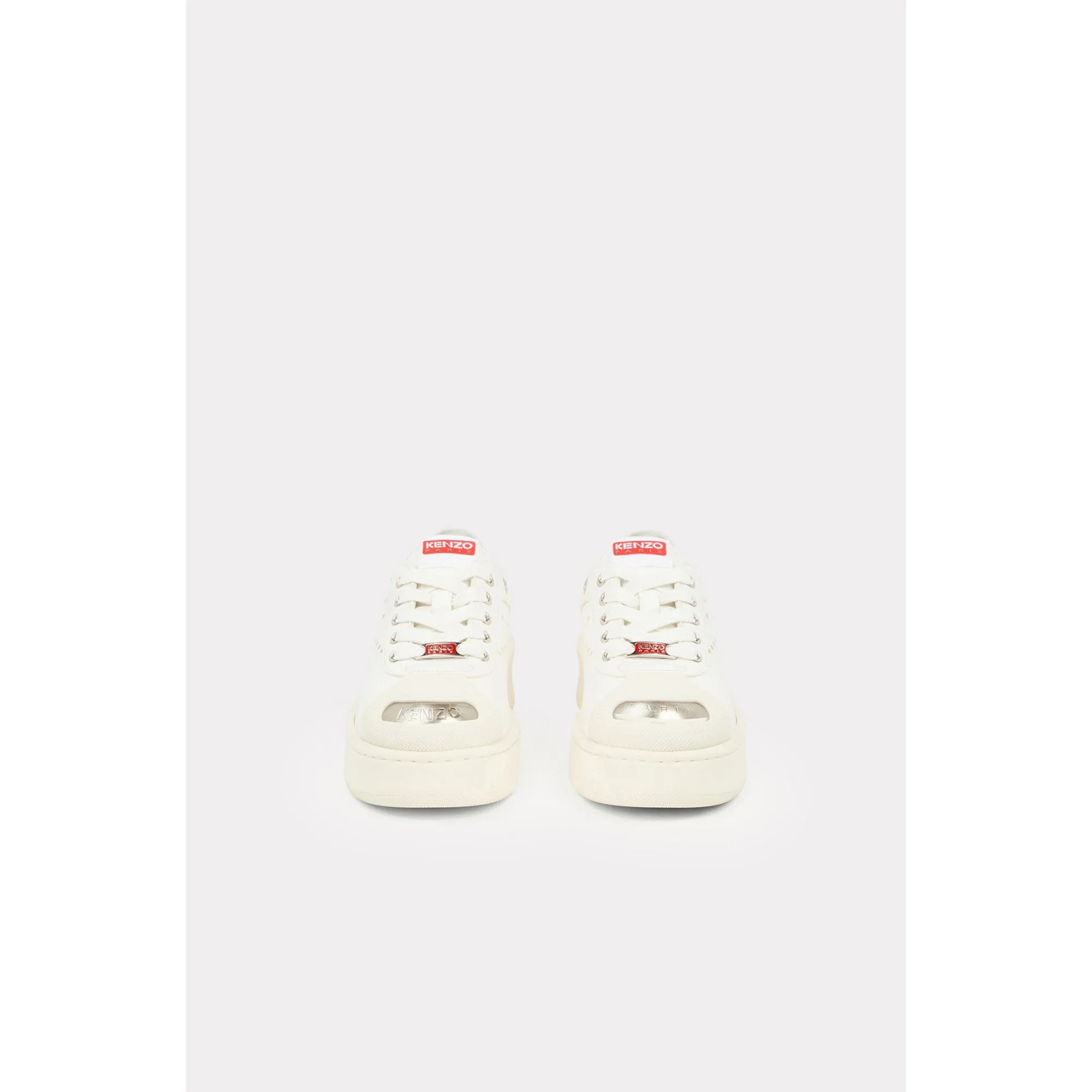 Men Kenzo Hoops Low Top Sneakers - White