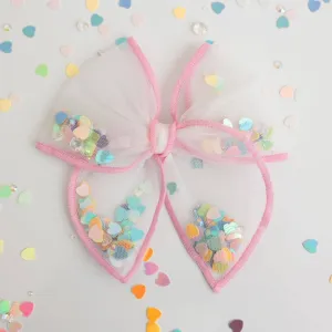 Mesh Shaker Bow - Pastel Pop