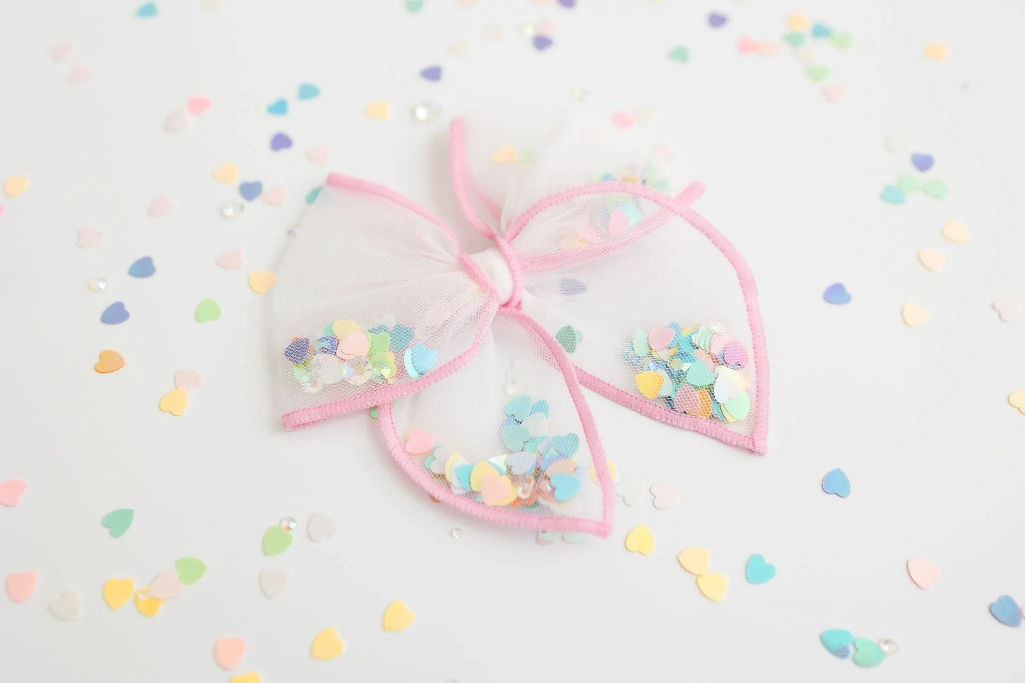 Mesh Shaker Bow - Pastel Pop