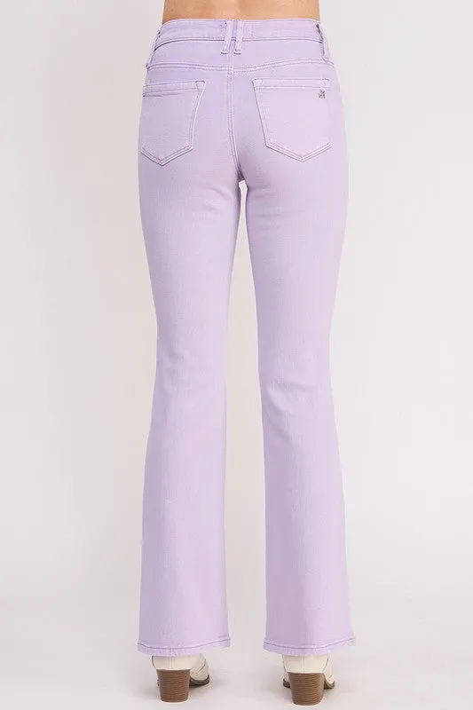 Mid Rise Pastel Bootcut Jeans