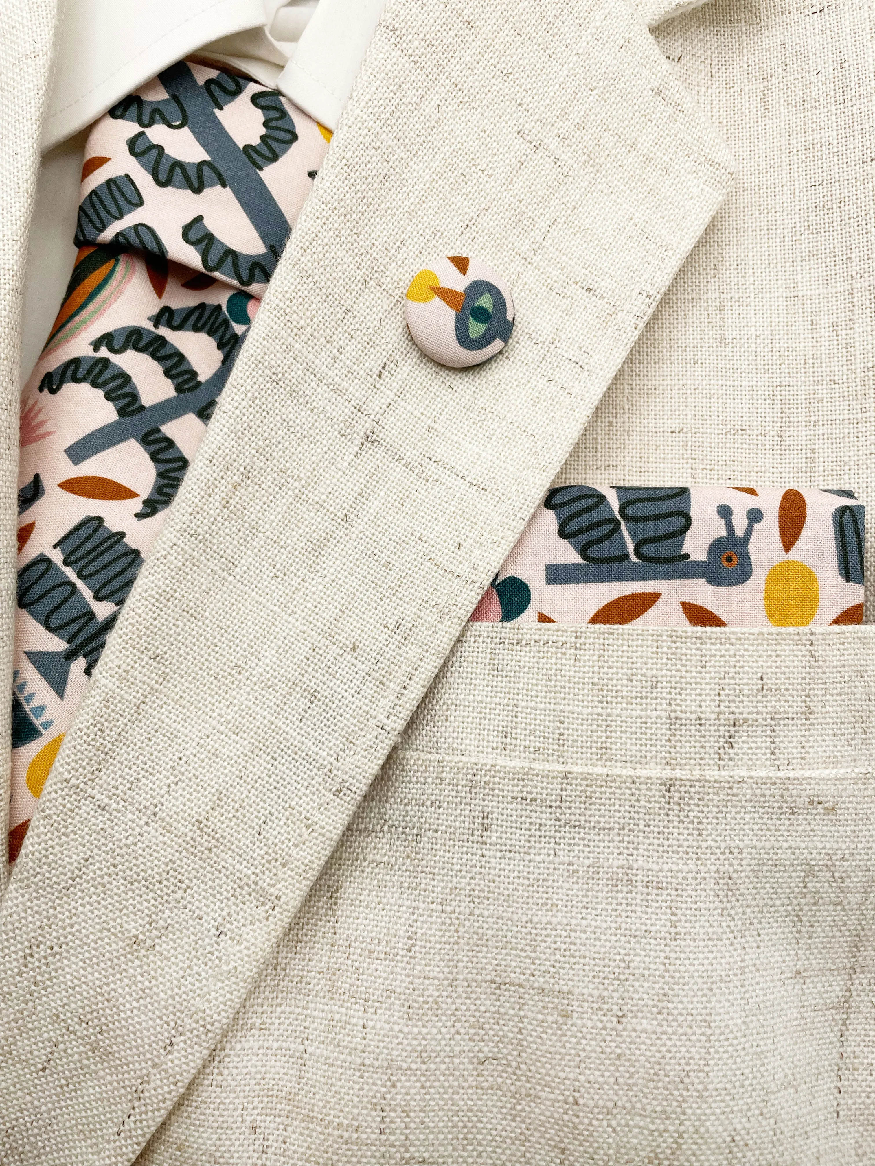 Nature Necktie  Earthy Boho Necktie