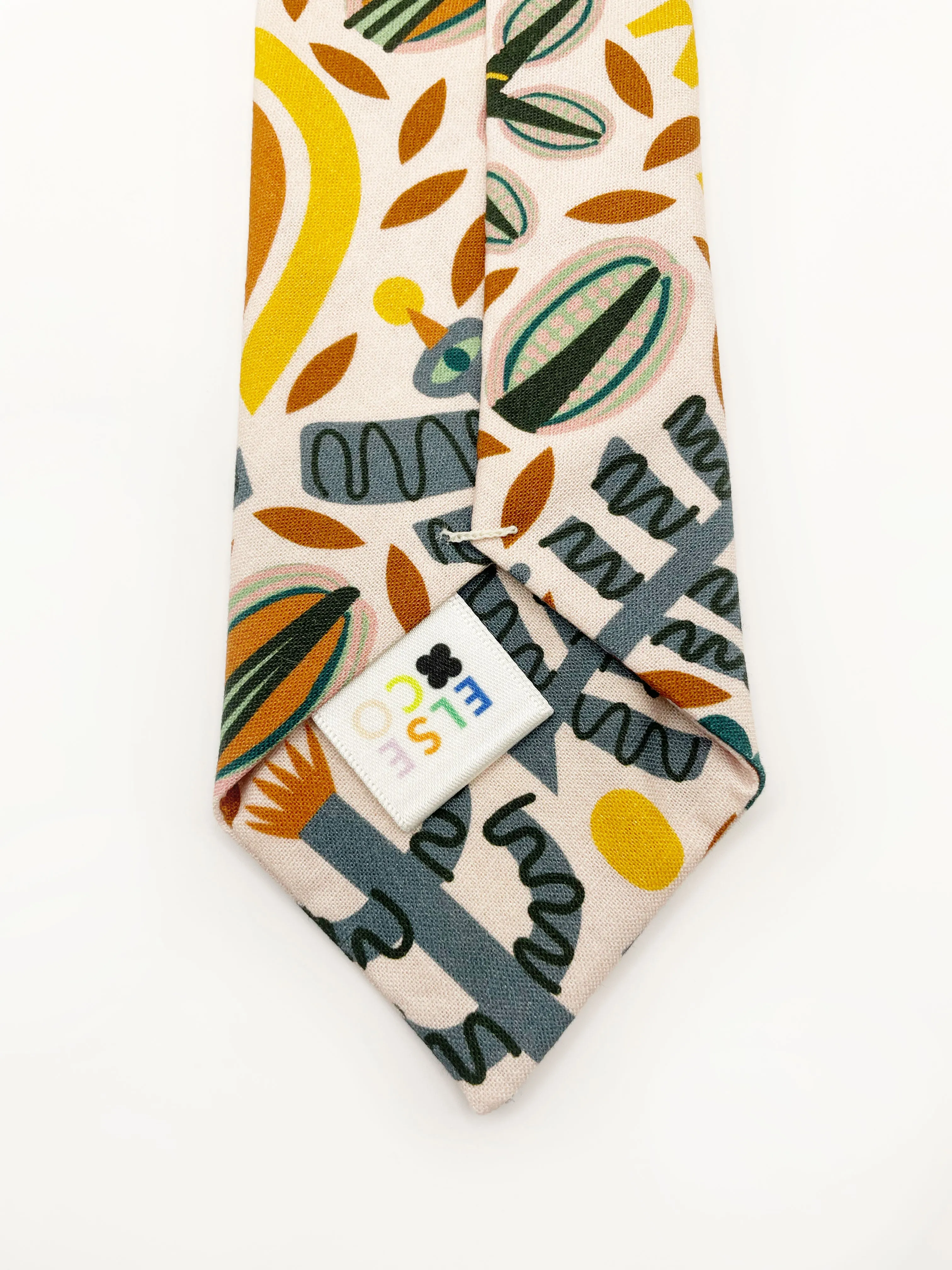 Nature Necktie  Earthy Boho Necktie