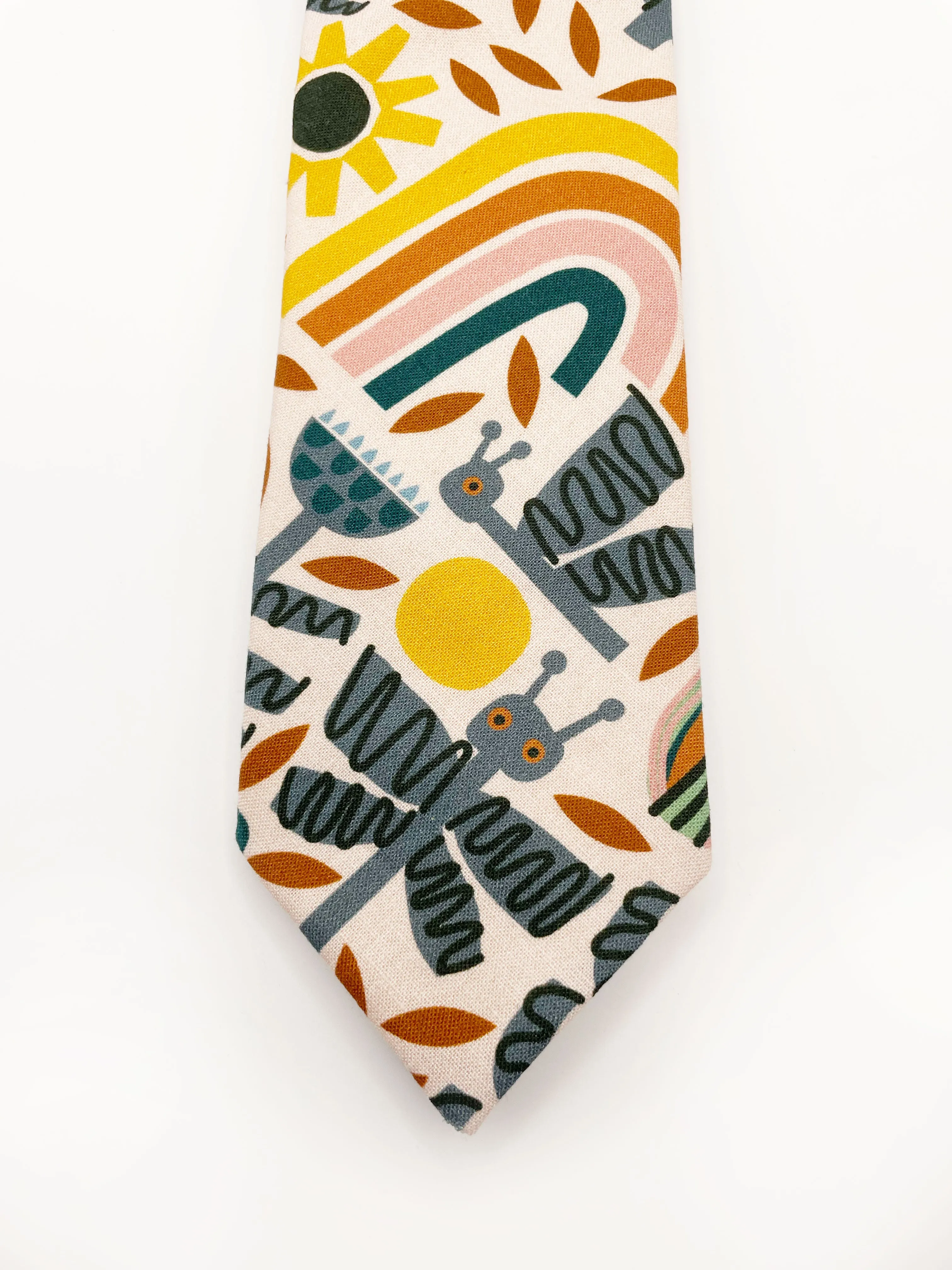 Nature Necktie  Earthy Boho Necktie