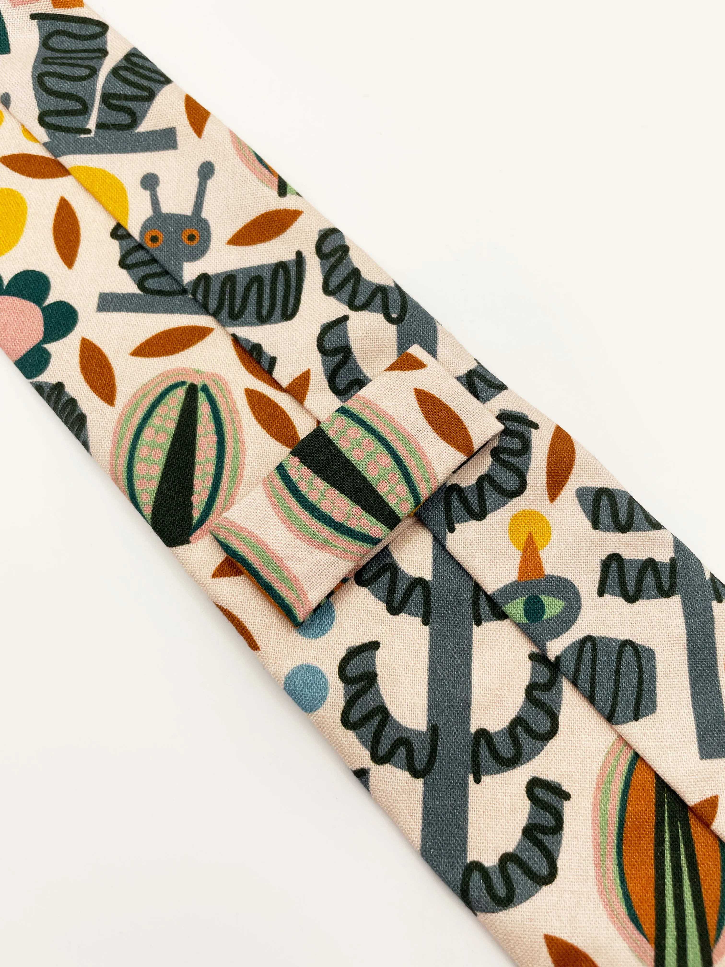 Nature Necktie  Earthy Boho Necktie