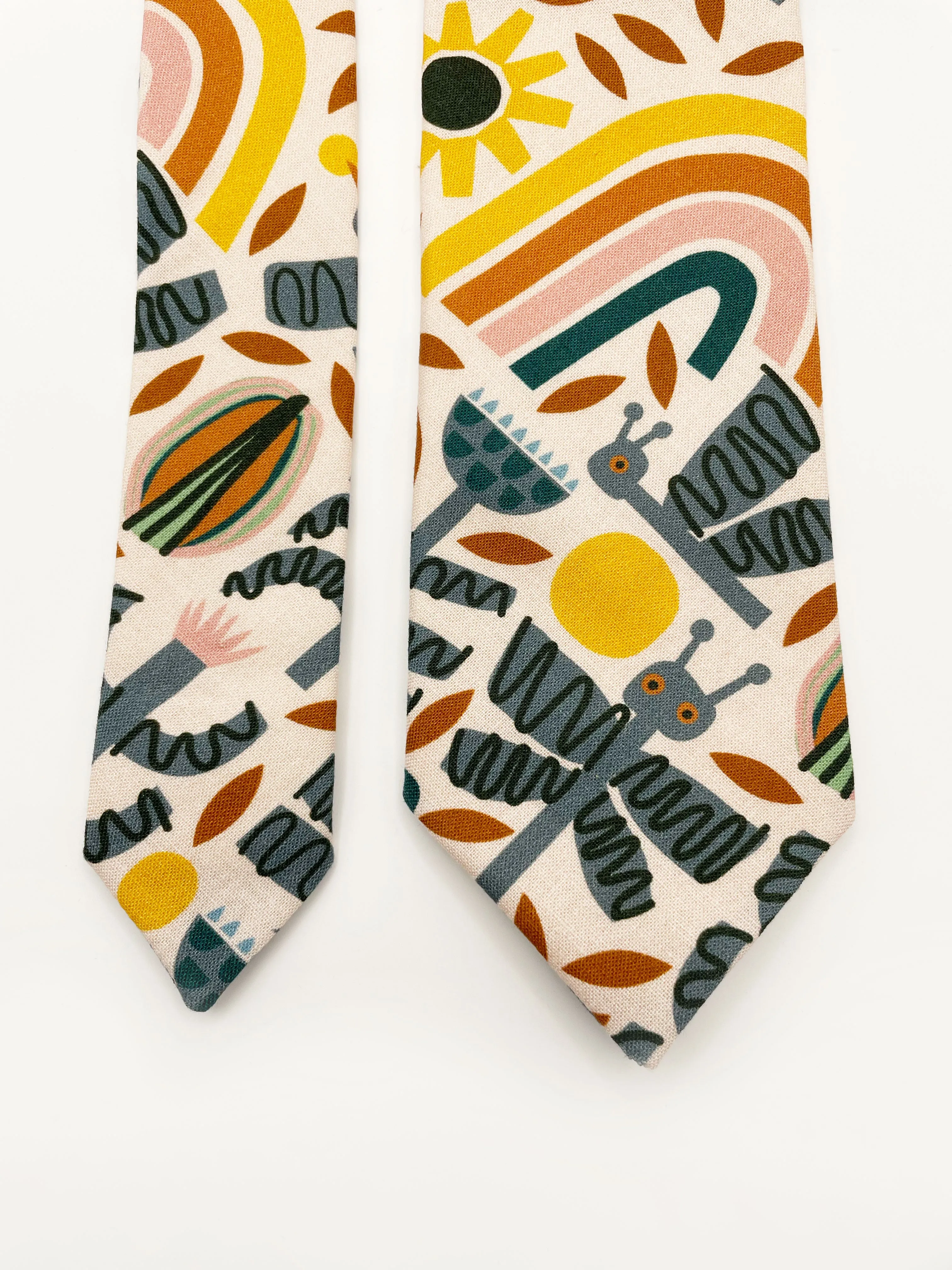 Nature Necktie  Earthy Boho Necktie