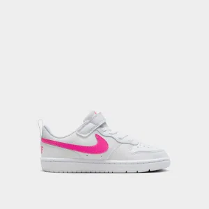 Nike Kids Court Borough Low Recraft Sneakers White/pink _ 181911 _ White