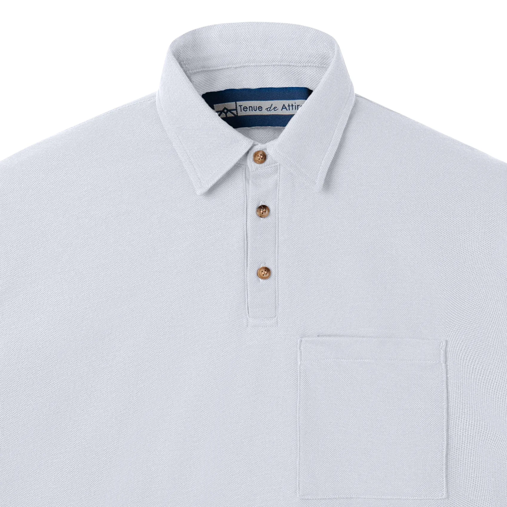 Parisian Polo Long Sleeve - White