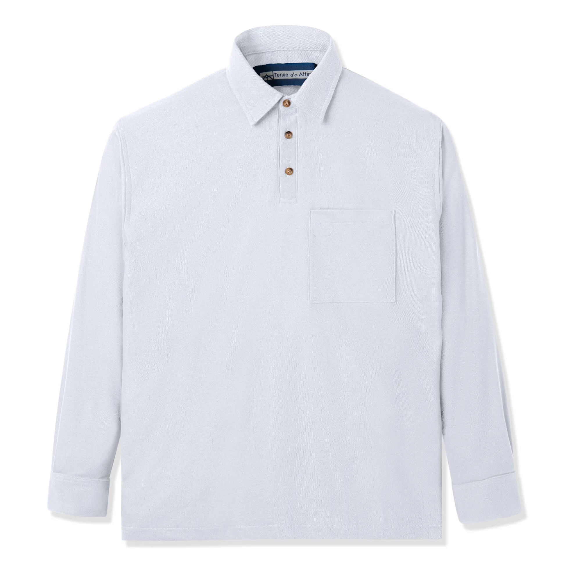 Parisian Polo Long Sleeve - White