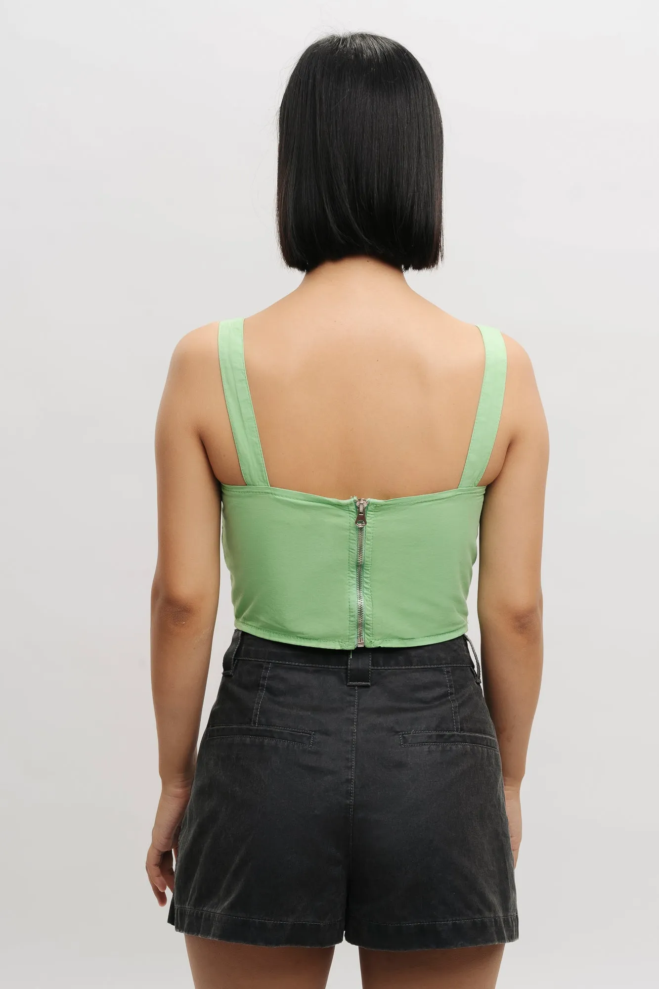 Pastel Green Push Up Top