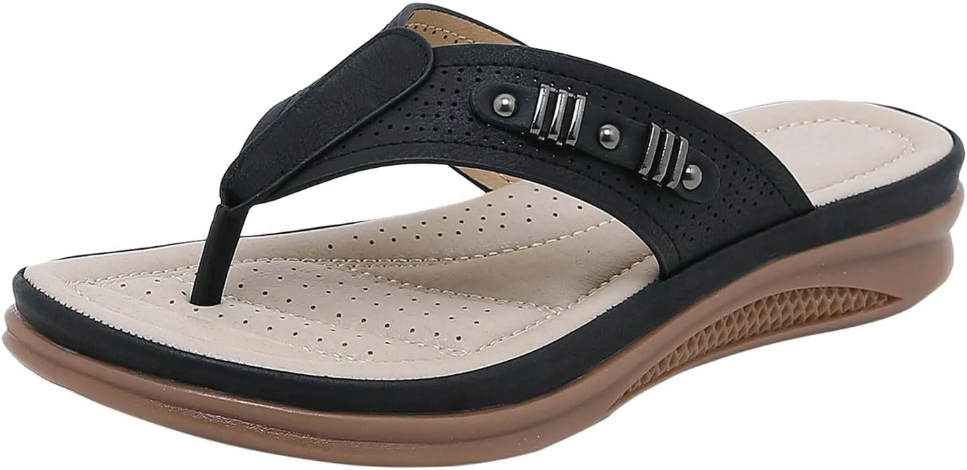 Platform Wedge Sandals Women Comfortable Dressy Wedge Flip Flops Casual Summer Beach Shoes Casual Walking Sandals2