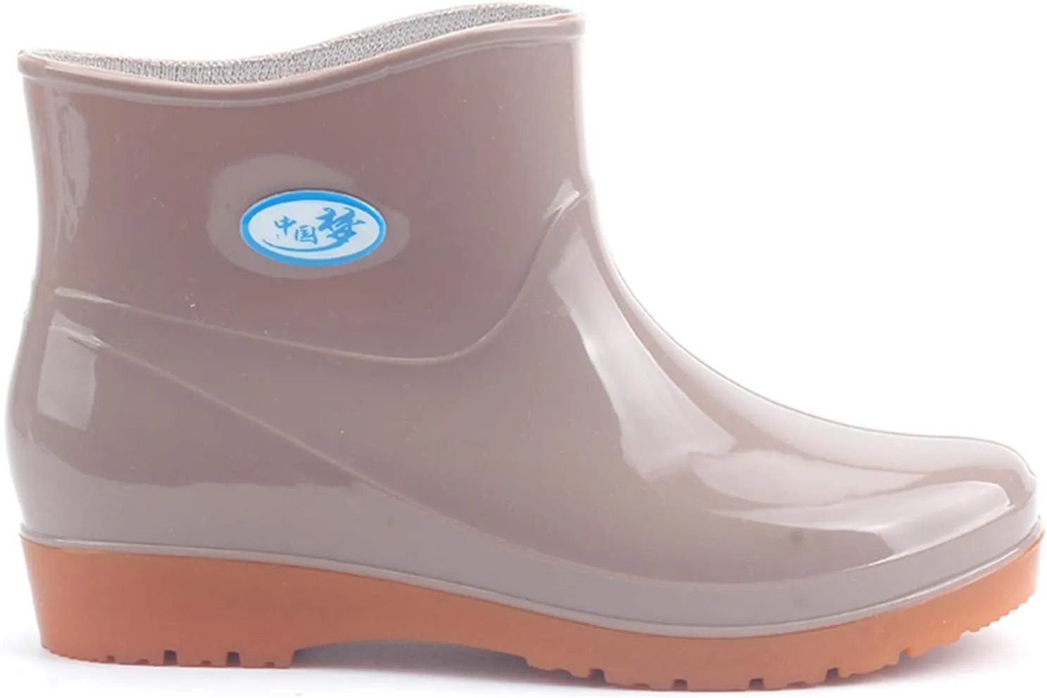 Rain Boots for Women Waterproof Wide Feet, Rubber Soft Anti Slipping Comfort Work Garden Outdoor Fishing Rain Shoes