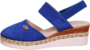 Wedge Sandals for Women Summer Espadrilles Wedges Pointed Toe Ankle Strap Platform Sandals, Comfortable Cork Closed Toe Espadrilles Casual Orthopedic Sandal with Arch Support