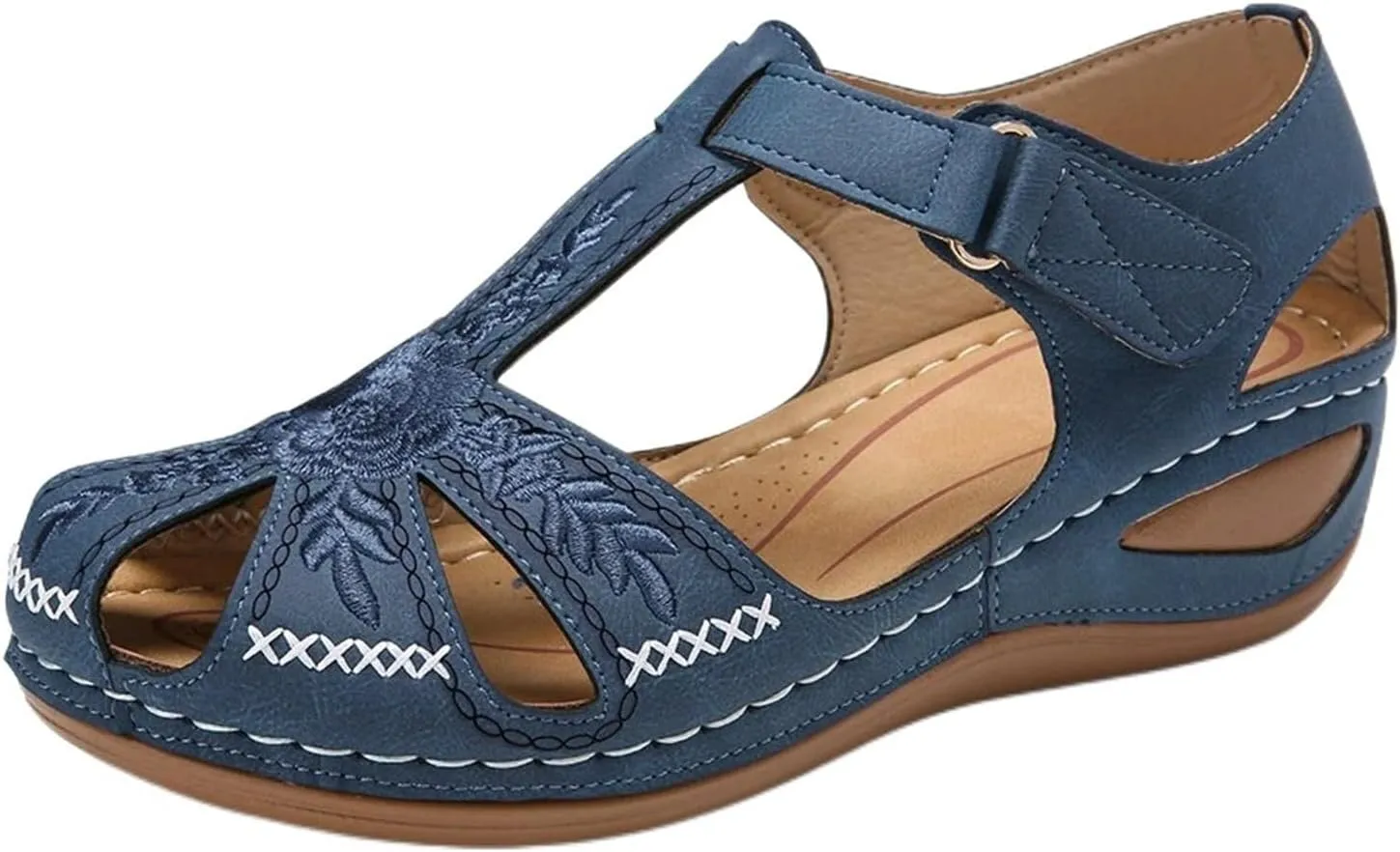 Women Comfortable Flat Sandals: Summer Casual Dressy Closed Toe Wedge Sandals for Walking Summer Fisherman Sandal 2025