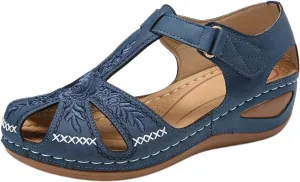 Women Comfortable Flat Sandals: Summer Casual Dressy Closed Toe Wedge Sandals for Walking Summer Fisherman Sandal 2025