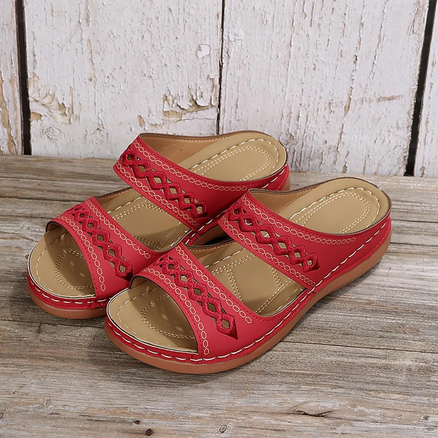 Women Shoes Comfortable Soft Bottom Wedge Sandals Breathable Womens High Heeled Sandals Dog Sandals for Women Size 8