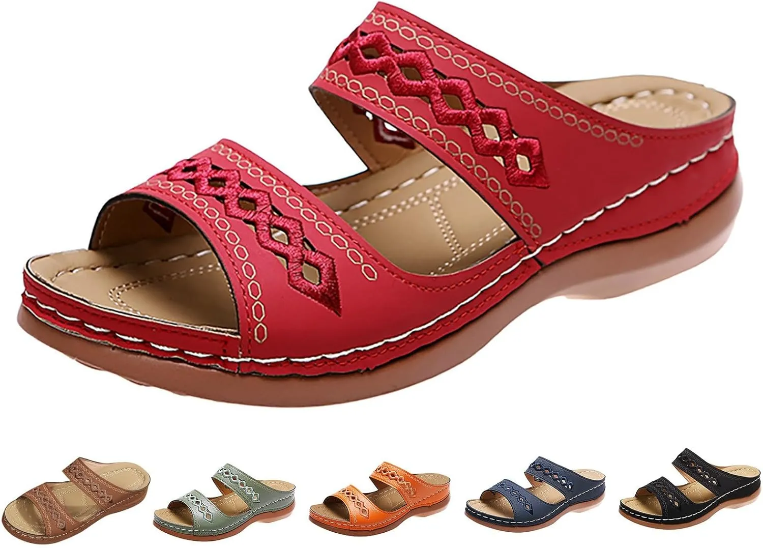Women Shoes Comfortable Soft Bottom Wedge Sandals Breathable Womens High Heeled Sandals Dog Sandals for Women Size 8