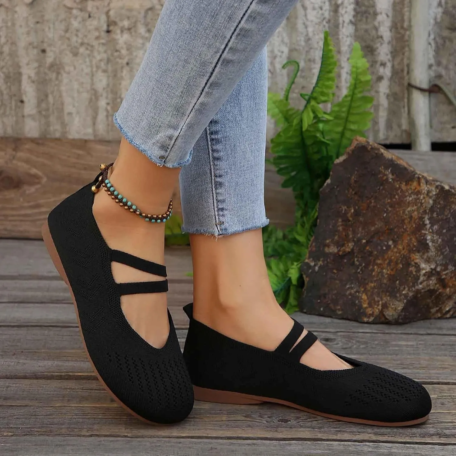 Women's Breathable Slip On Loafers Comfortable Casual Shoes for Daily Wear Spring Summer Fall Lightweight Flat